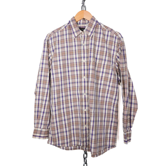 Vintage YSL Plaid Button Up - Size L