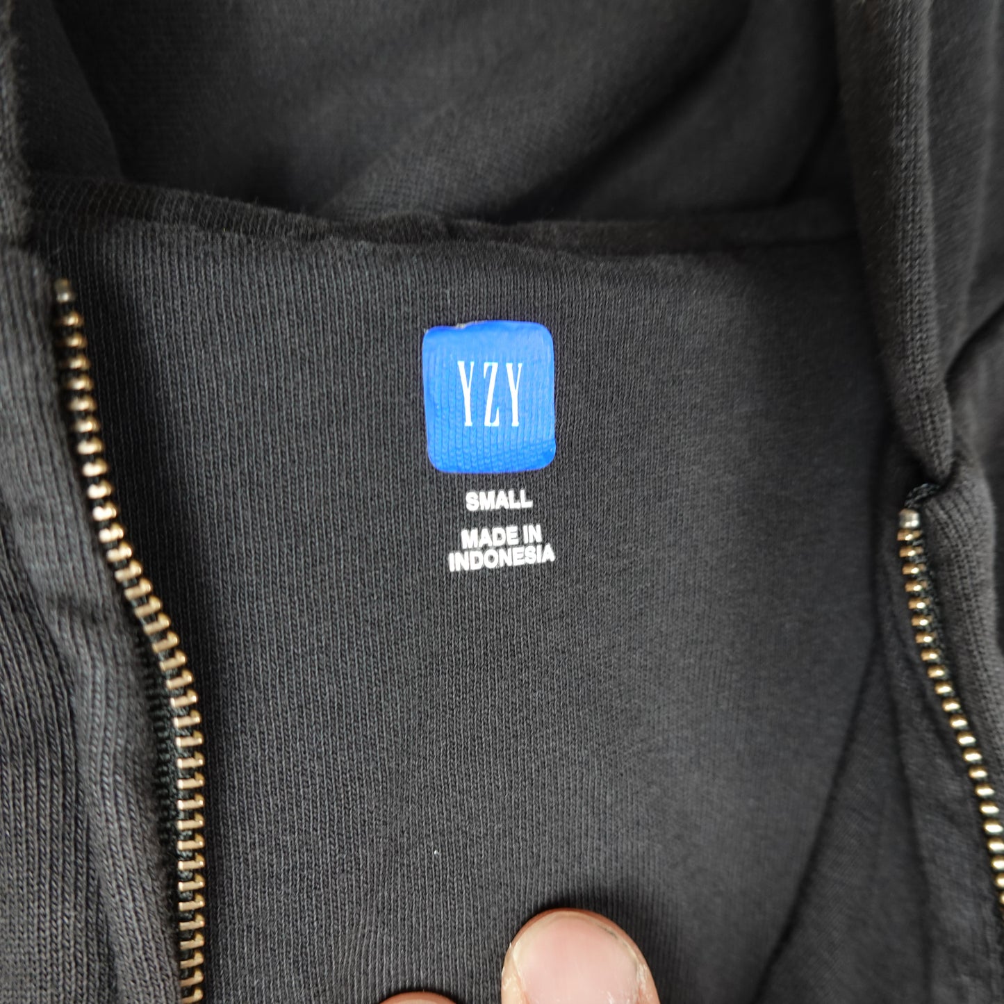 YZY Gap Black Zip Up Hoodie - Size S