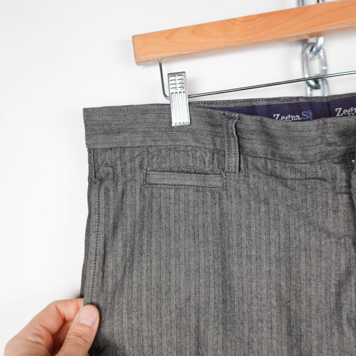Zegna Pin Stripe Pants - Size 36