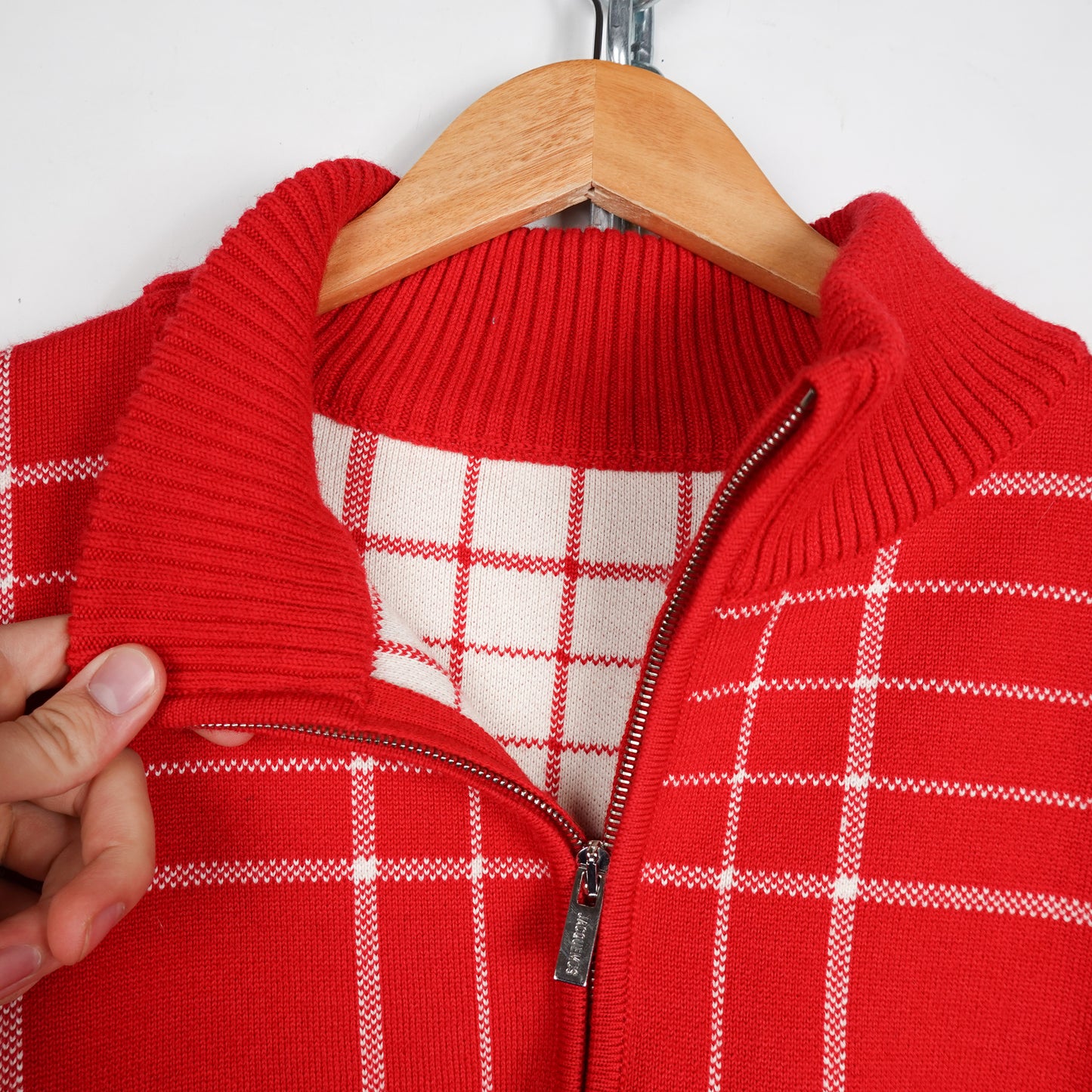Jacquemus Red La Maille Carro Sweater - Size L