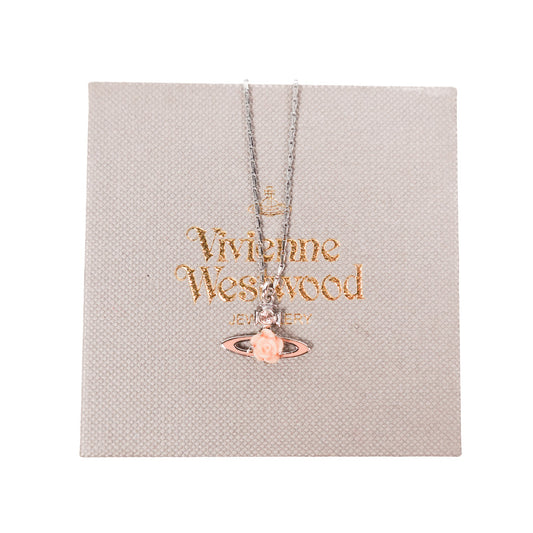 Vivenne Westwood Saturn Rose Orb Necklace